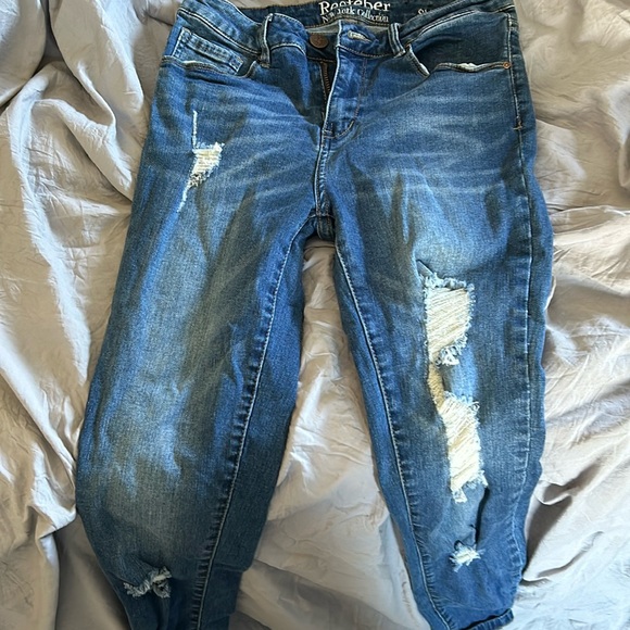 Resfeber New York Collection Skinny Fit Distressed Jeans - Picture 1 of 2